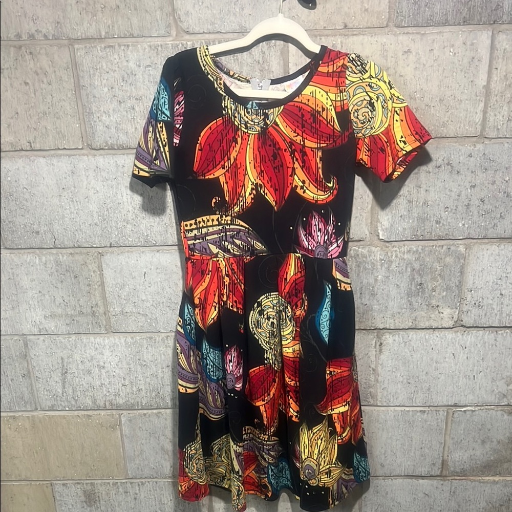 LuLaRoe Multicolor Abstract Dress